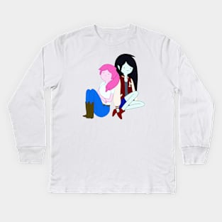 Marceline and Bubblegum Kids Long Sleeve T-Shirt